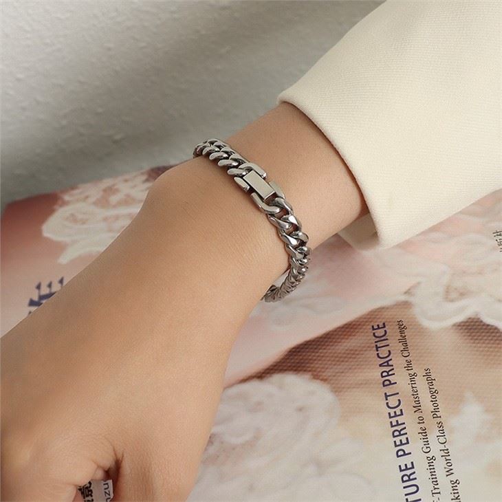cuban link bracelet stainless steel