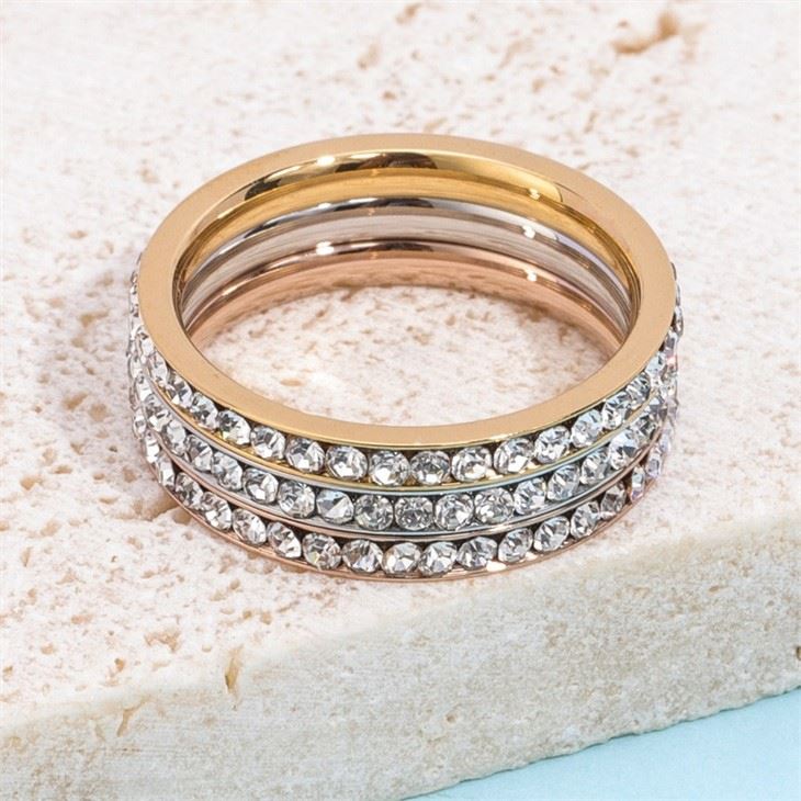 stackable cz eternity rings