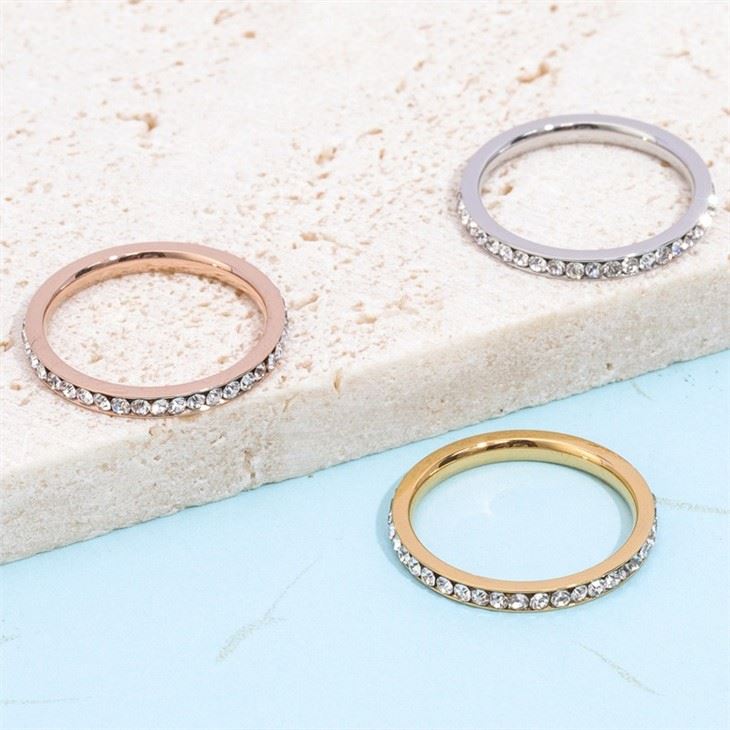 skinny eternity band ring