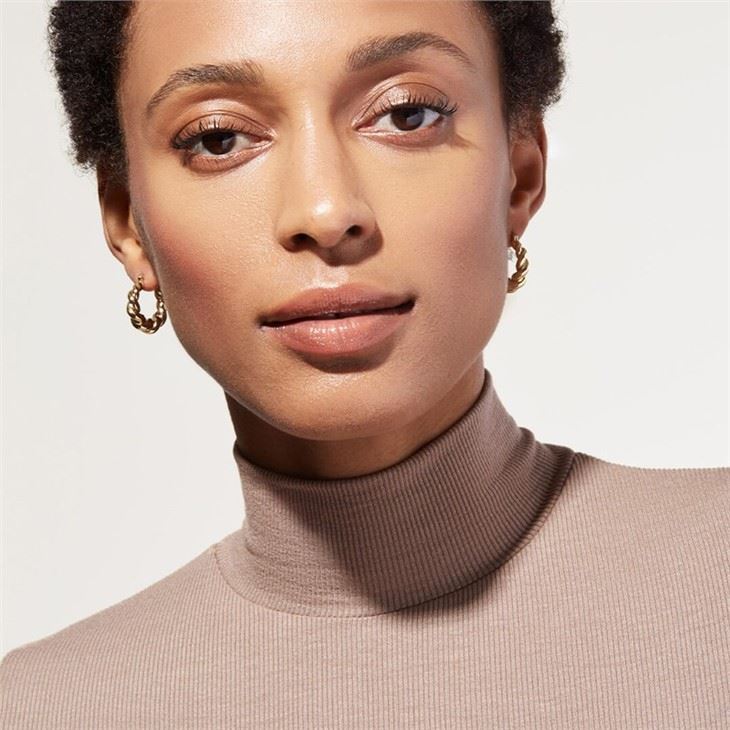 gold earrings twisted hoops
