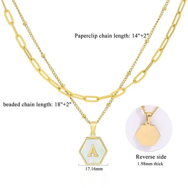 2 layer chain necklace