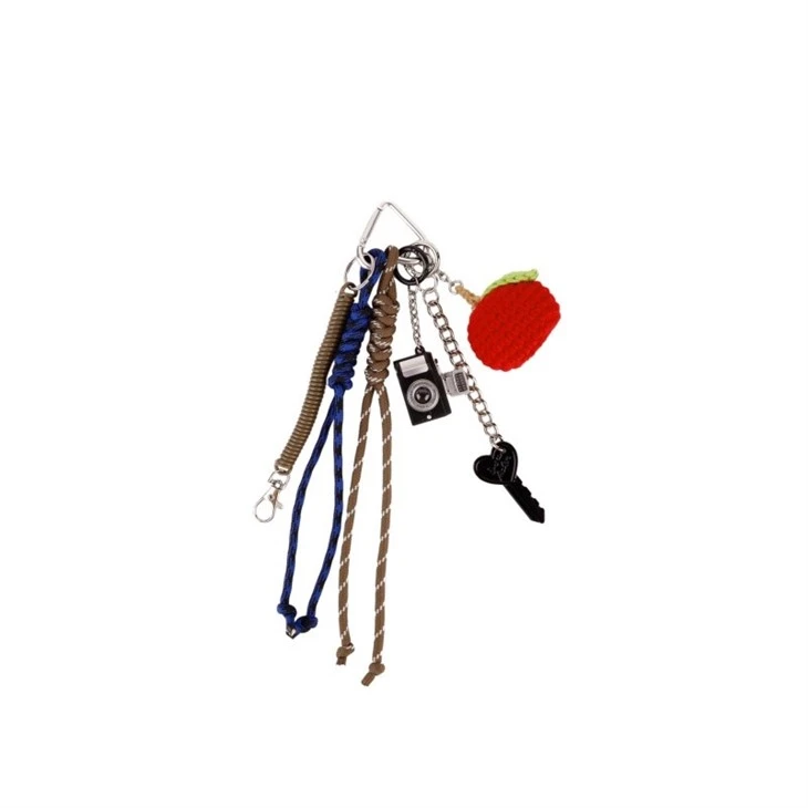 Colorful Fruit Keychain | Handmade Braided Rope Charm suppliers