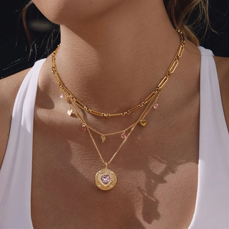 Hamsa Hand Thin Link Chain factory