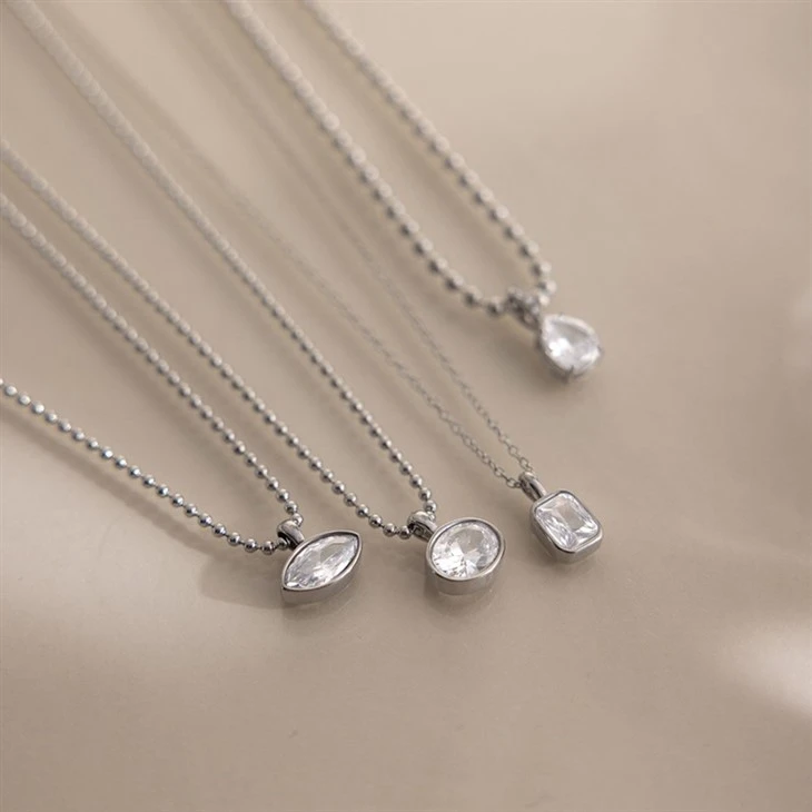 Simple Marquise CZ Pendant Necklace best