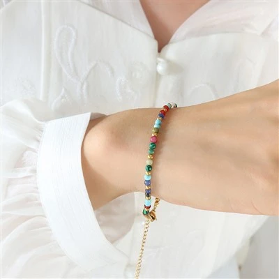 สร้อยข้อมือหินธรรมชาติ Boho