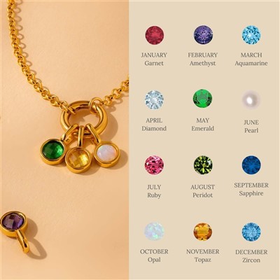 สร้อยคอโซ่ Rolo พร้อมเครื่องราง