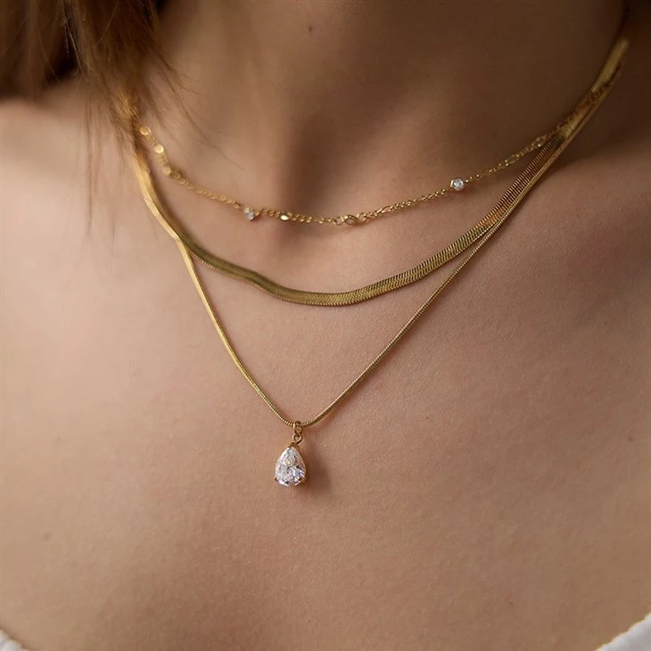 Teardrop Layer Necklace factory
